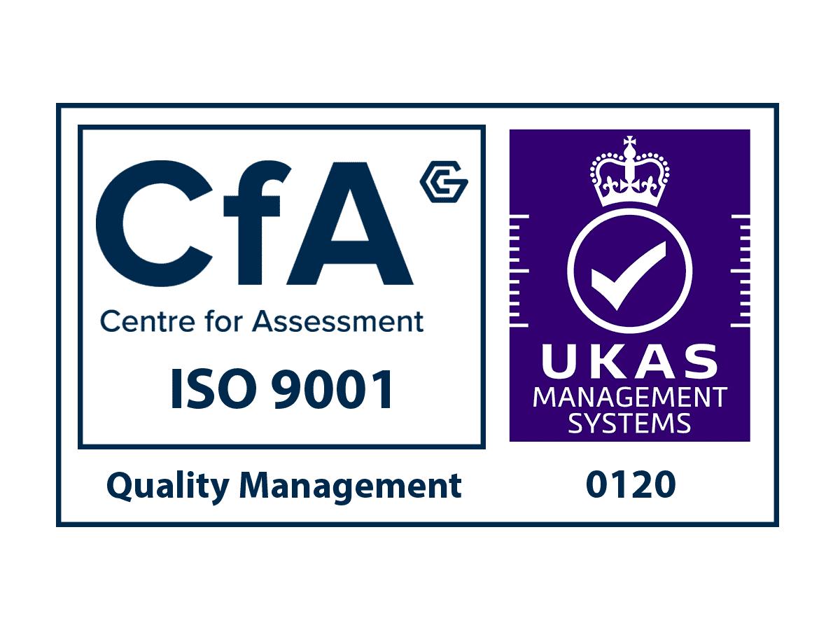 CfA Cert Logo Colour UKAS ISO 9001